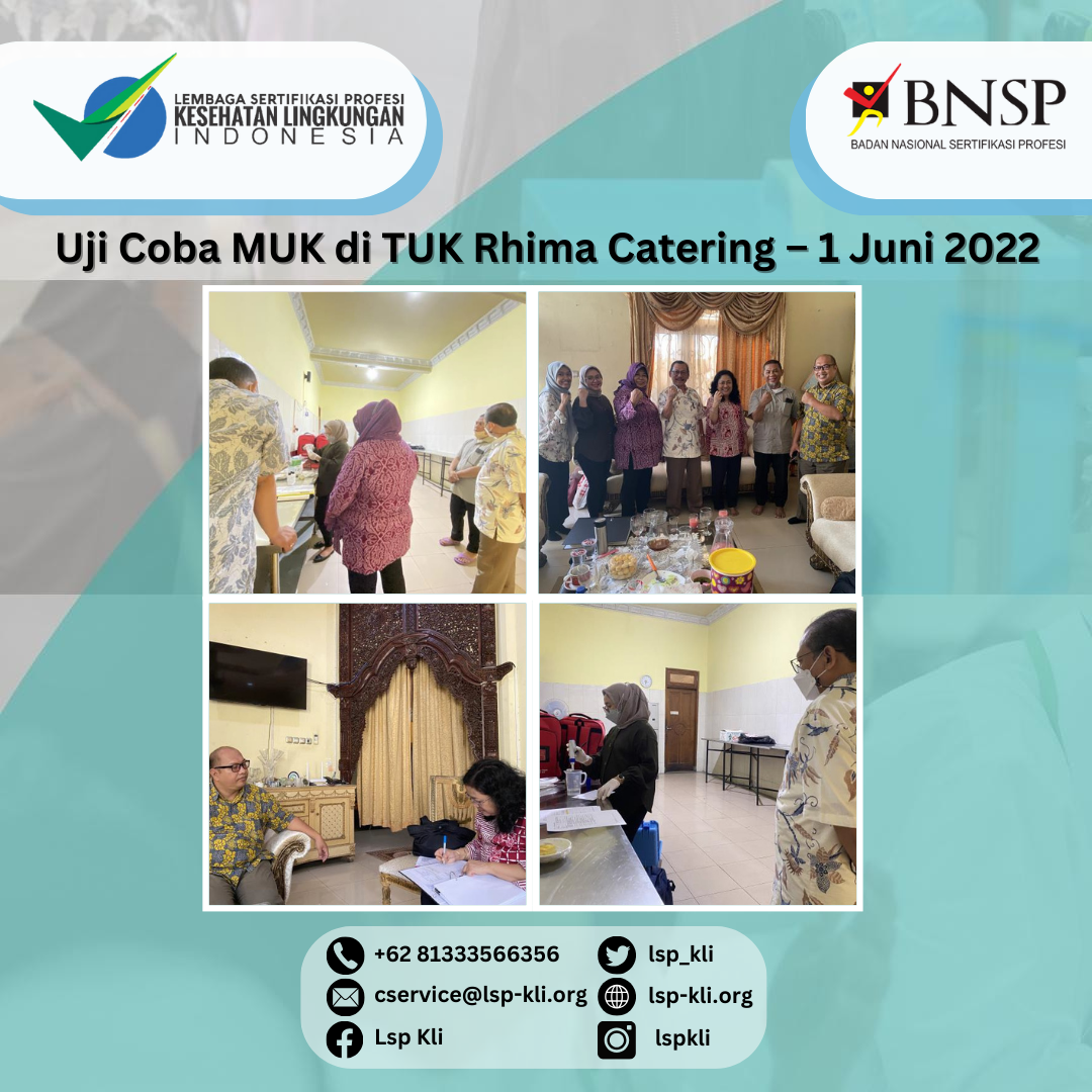 Uji Coba MUK di TUK Rhima Catering – 1 Juni 2022 